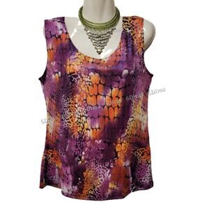 𝅺COLORFUL Light Sleeveless Blouse Tops Size M and Size L